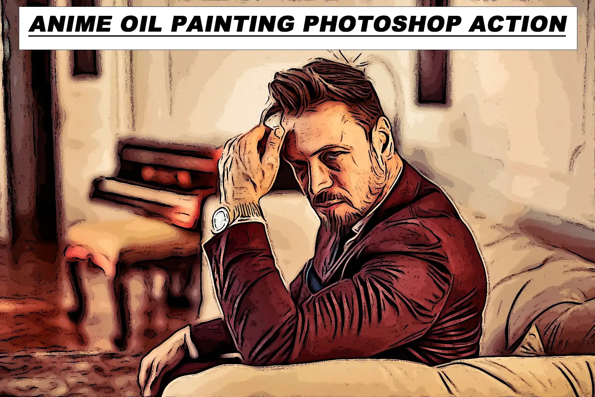 14 Plug And Play Painting Photoshop Actions Bundle - Photoboto