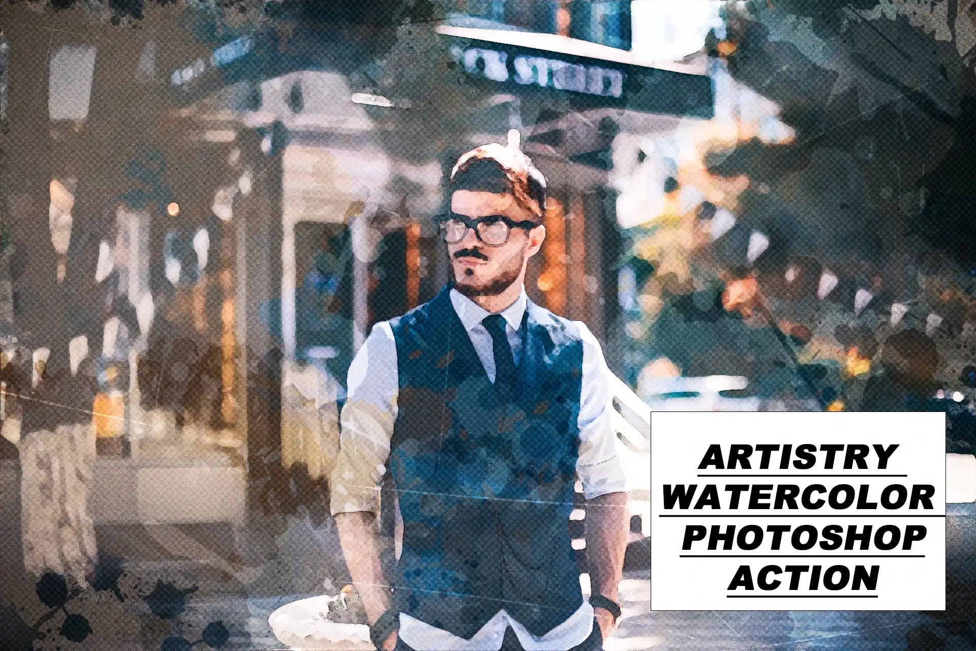 22 Phenomenal Watercolor Photoshop Actions Bundle - Photoboto