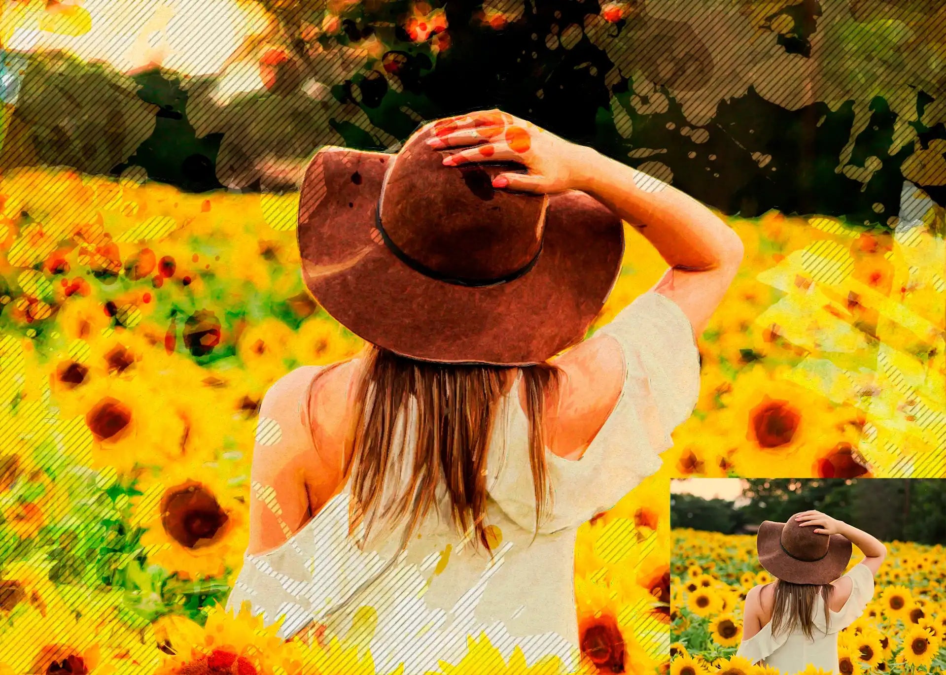 22 Phenomenal Watercolor Photoshop Actions Bundle - Photoboto
