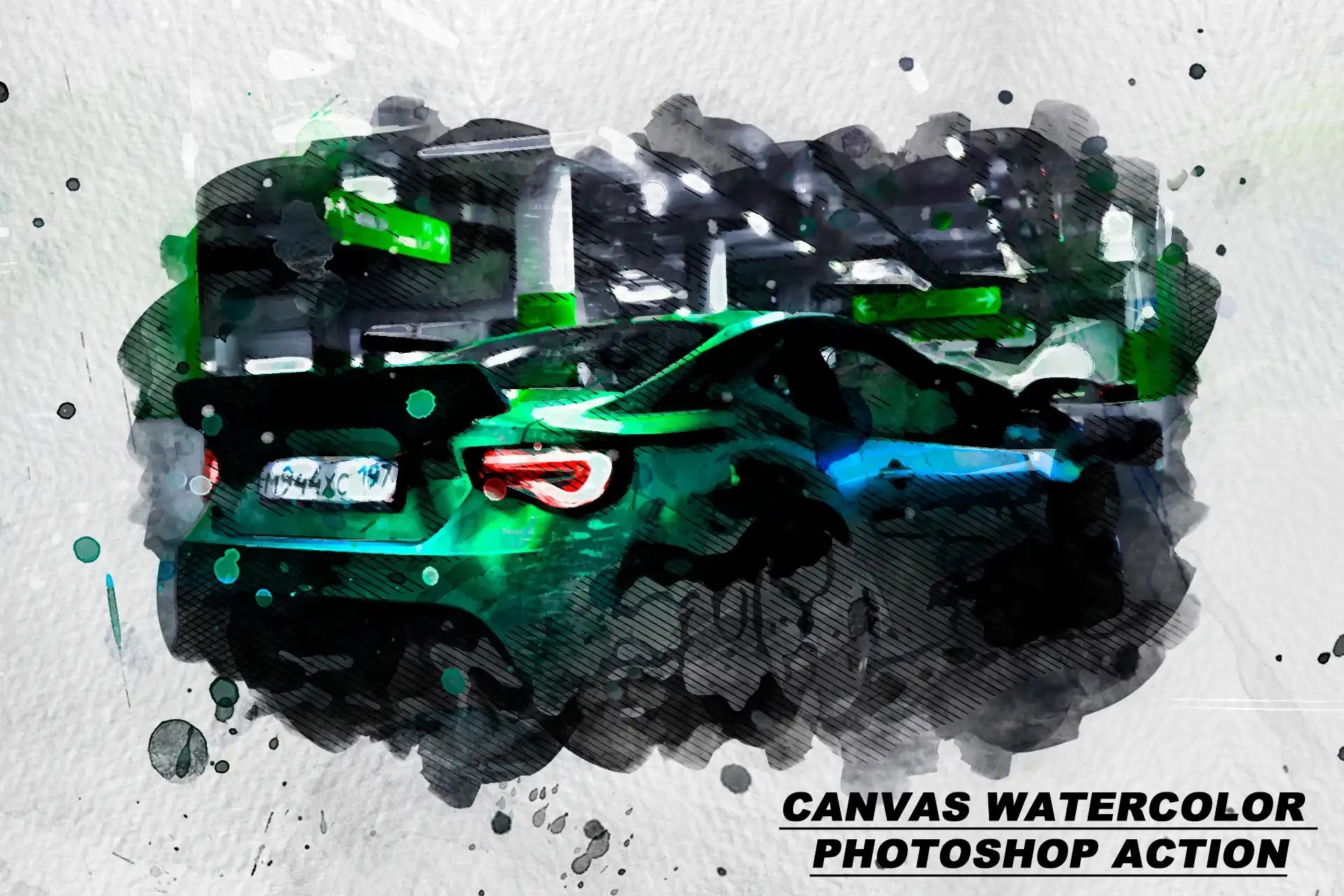 20 Realistic Watercolor Photoshop Actions Bundle - Photoboto
