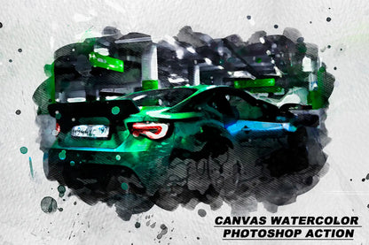 20 Realistic Watercolor Photoshop Actions Bundle - Photoboto