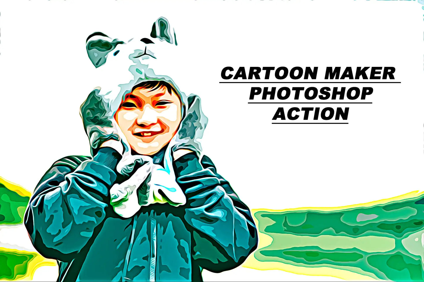 16 Amazing Cartoon Photoshop Actions Bundle - Photoboto