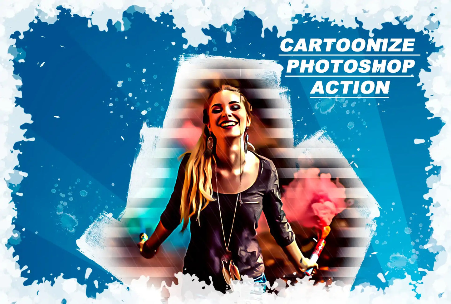 16 Amazing Cartoon Photoshop Actions Bundle - Photoboto