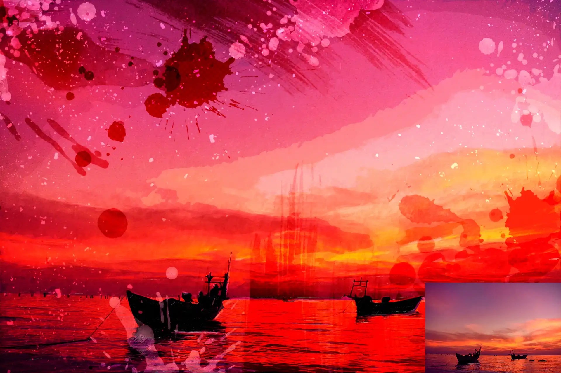 22 Phenomenal Watercolor Photoshop Actions Bundle - Photoboto