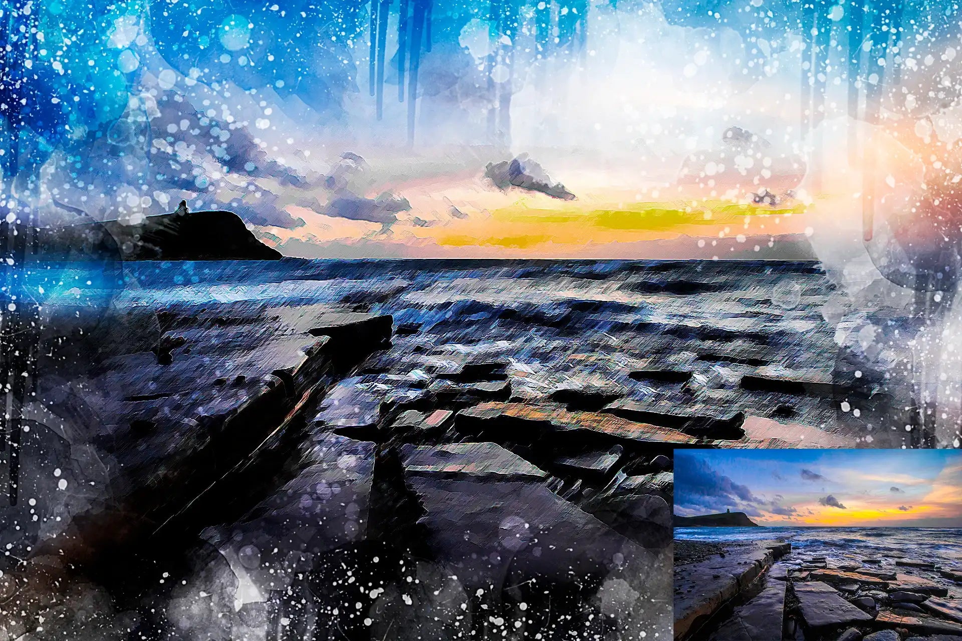 22 Phenomenal Watercolor Photoshop Actions Bundle - Photoboto