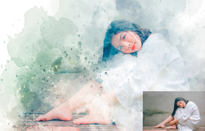 22 Phenomenal Watercolor Photoshop Actions Bundle - Photoboto