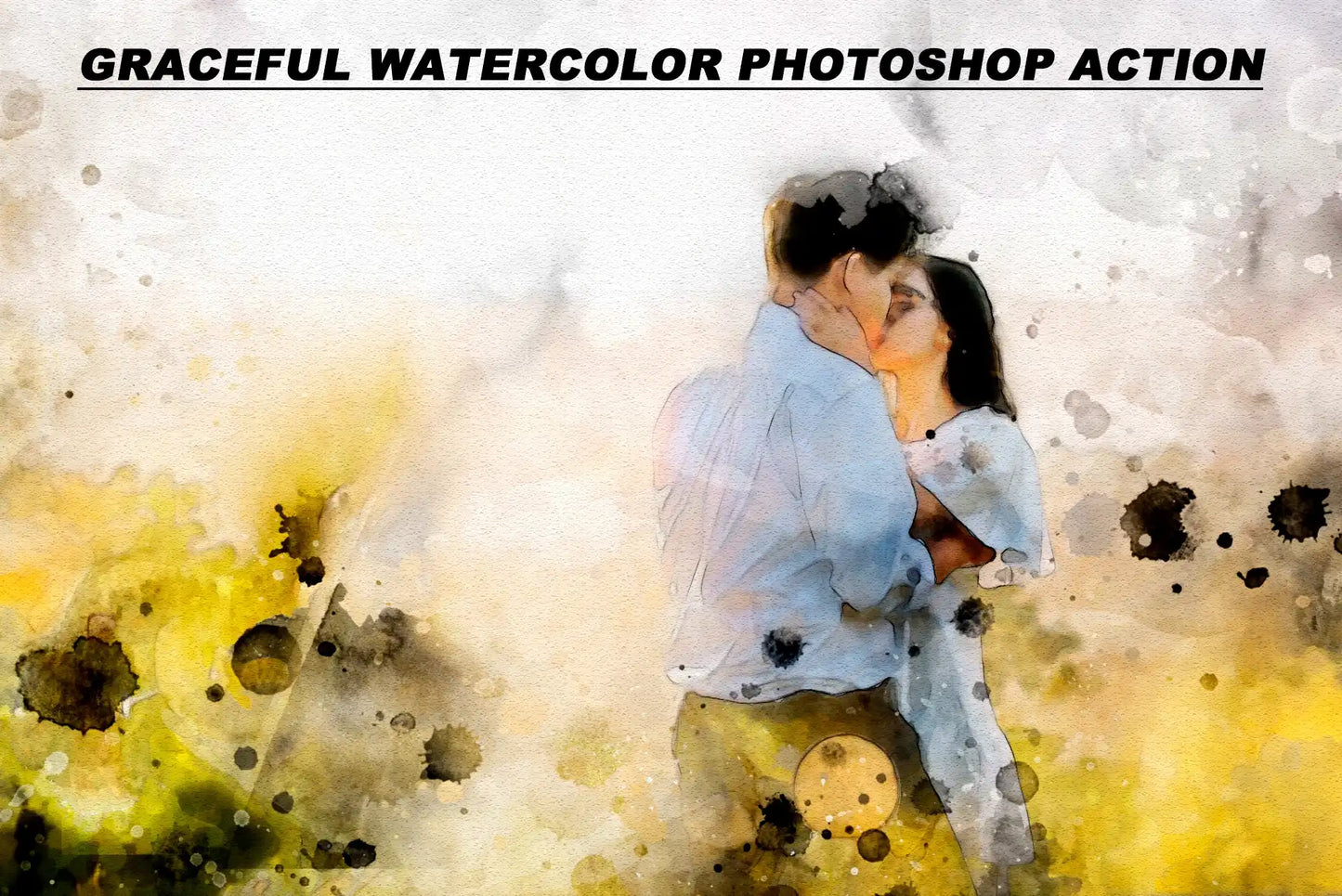 20 Realistic Watercolor Photoshop Actions Bundle - Photoboto