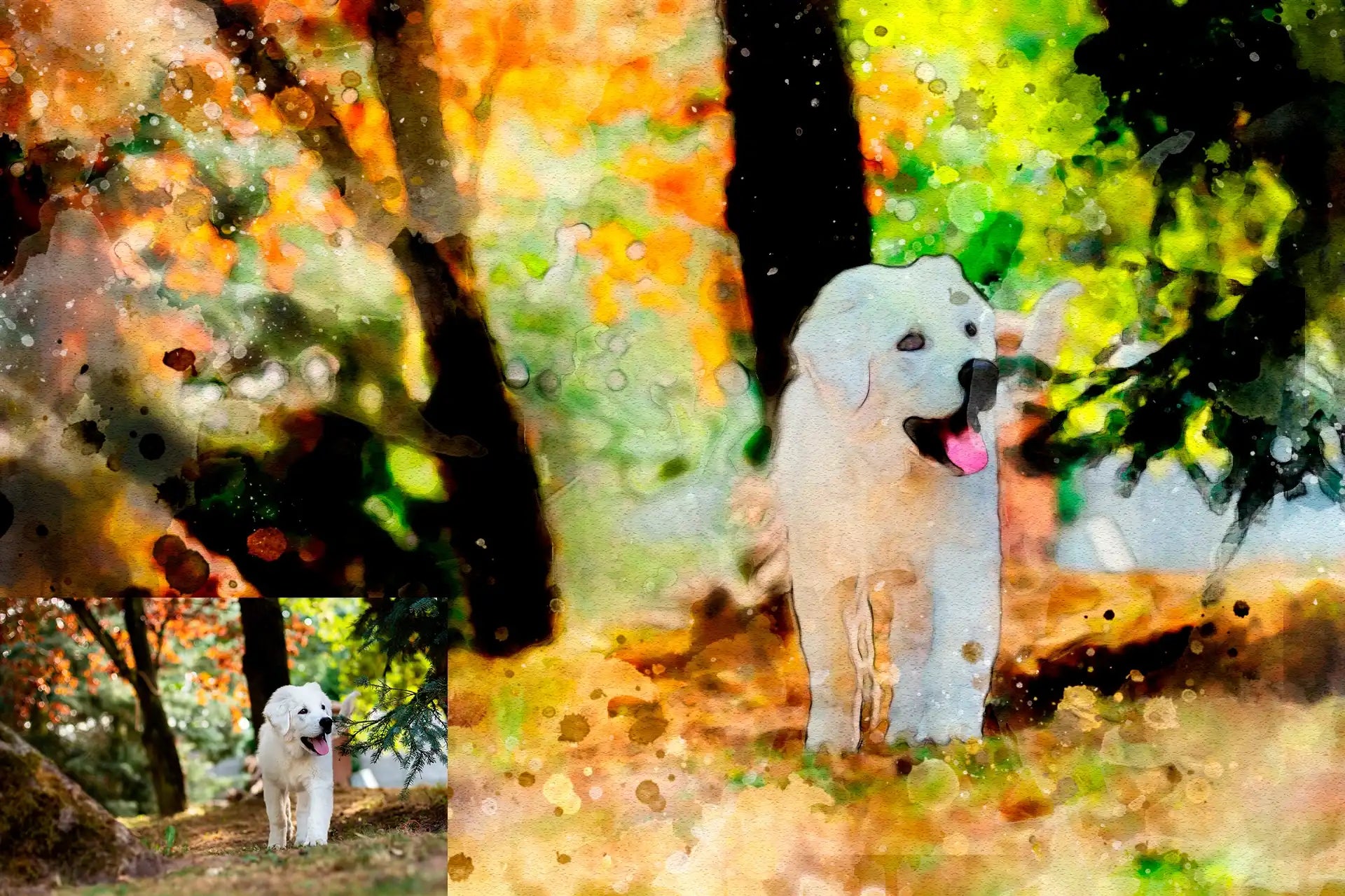 20 Realistic Watercolor Photoshop Actions Bundle - Photoboto
