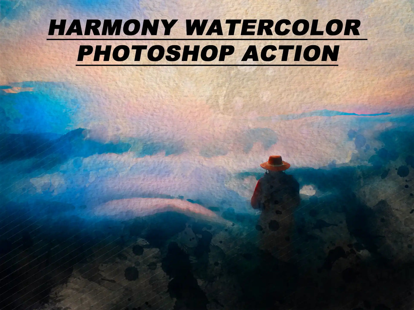 20 Realistic Watercolor Photoshop Actions Bundle - Photoboto