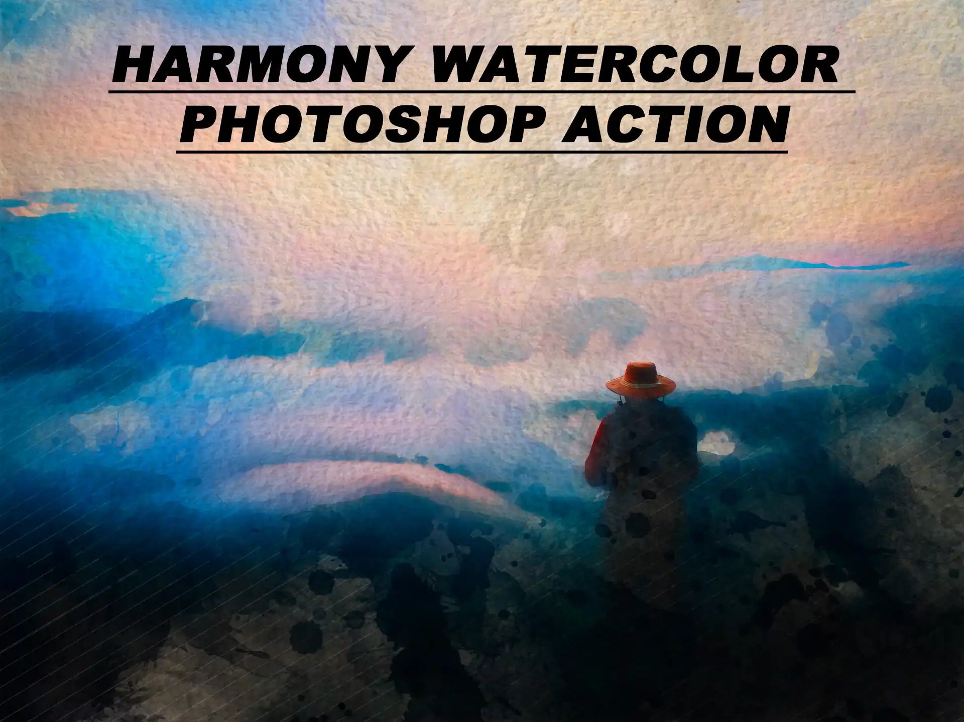 20 Realistic Watercolor Photoshop Actions Bundle - Photoboto