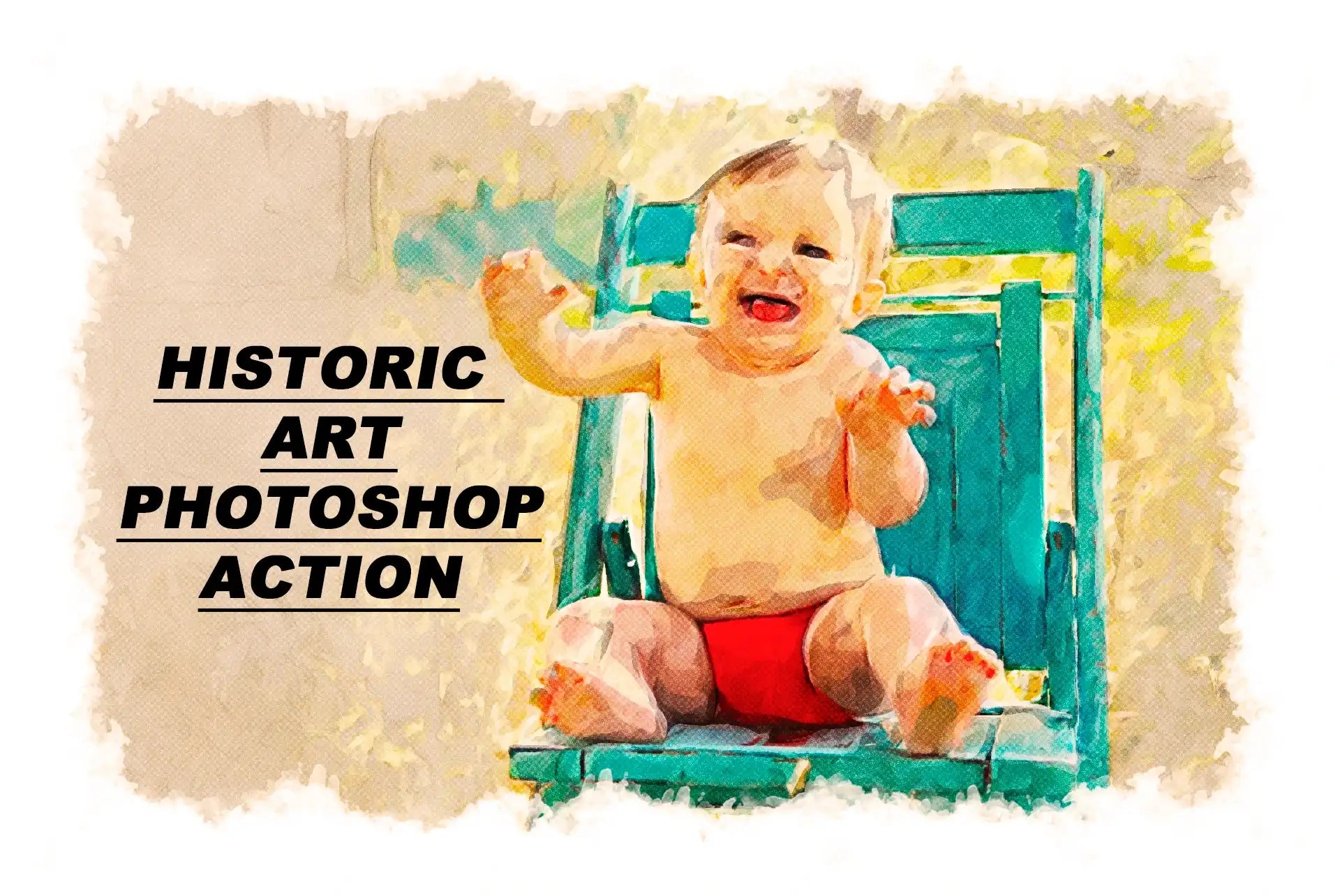 10 Artistic Painting Photoshop Actions Bundle - Photoboto