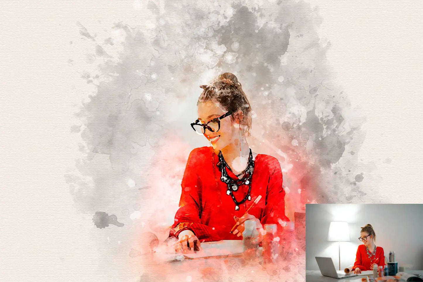 22 Phenomenal Watercolor Photoshop Actions Bundle - Photoboto