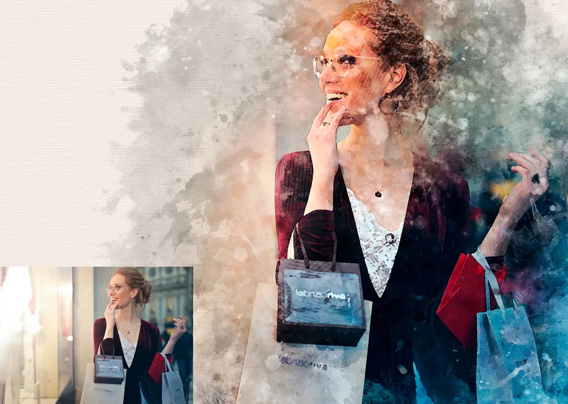 22 Phenomenal Watercolor Photoshop Actions Bundle - Photoboto