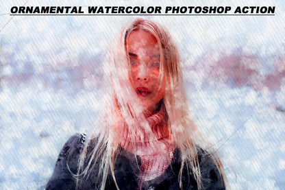 20 Realistic Watercolor Photoshop Actions Bundle - Photoboto