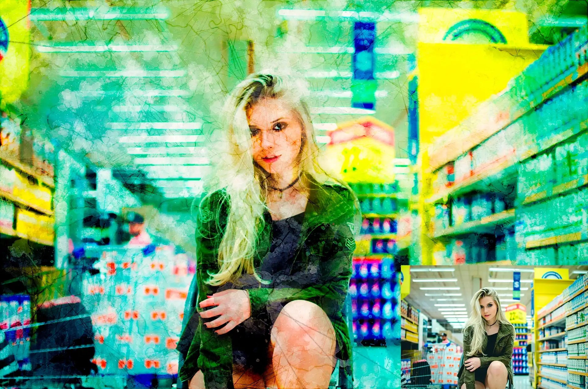 20 Realistic Watercolor Photoshop Actions Bundle - Photoboto