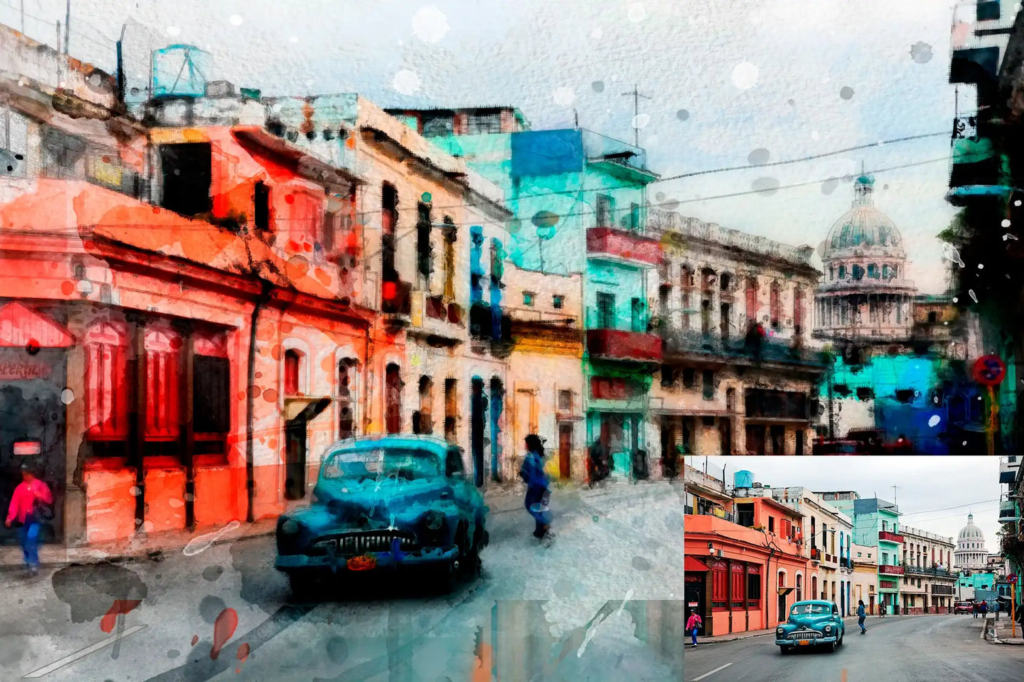 22 Phenomenal Watercolor Photoshop Actions Bundle - Photoboto