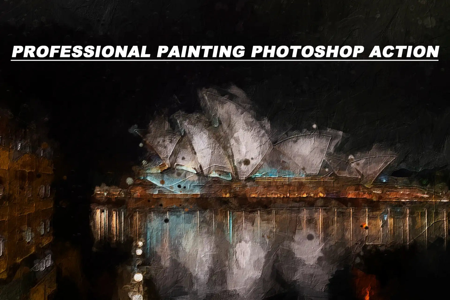 14 Plug And Play Painting Photoshop Actions Bundle - Photoboto