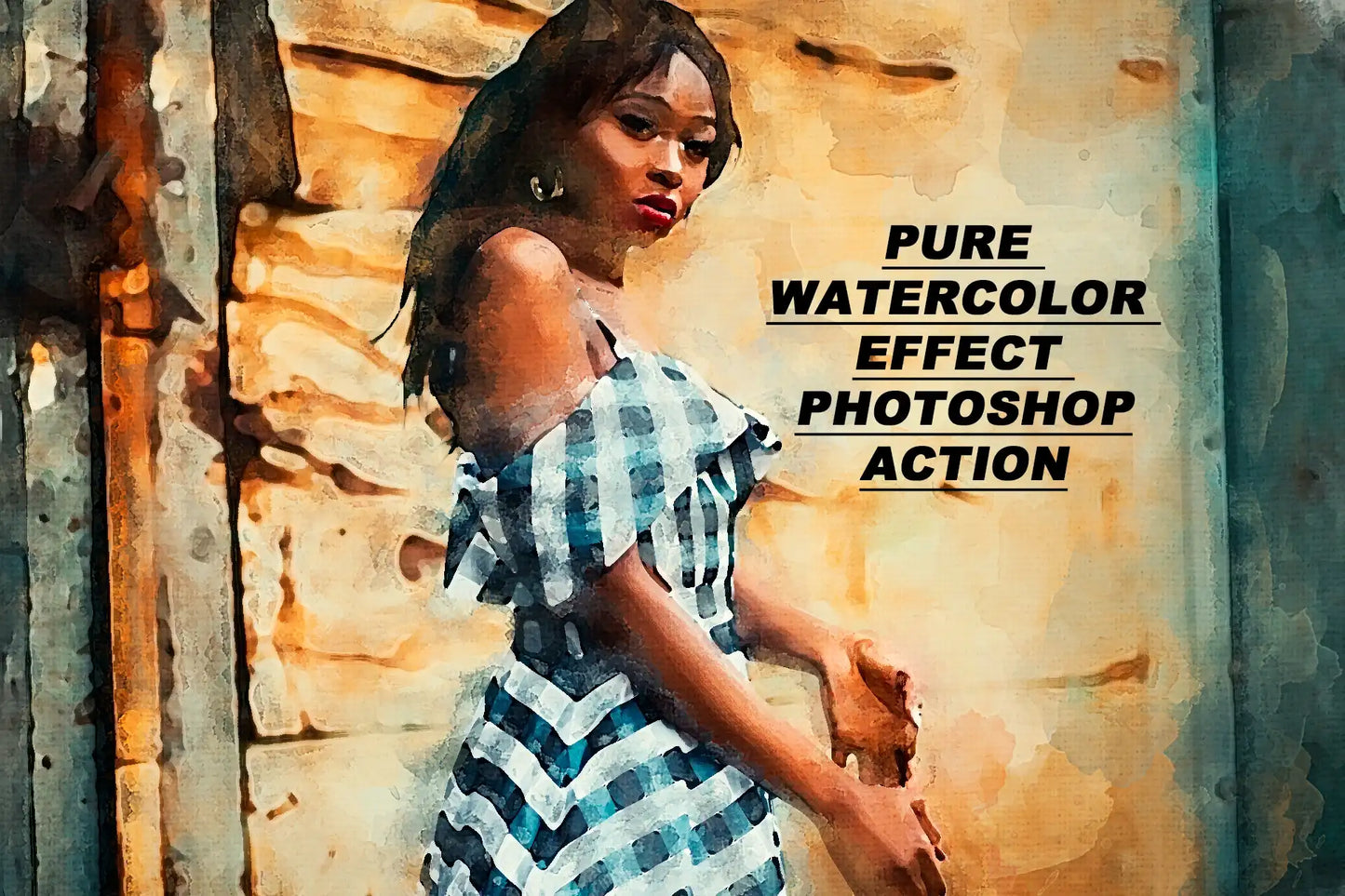 22 Phenomenal Watercolor Photoshop Actions Bundle - Photoboto