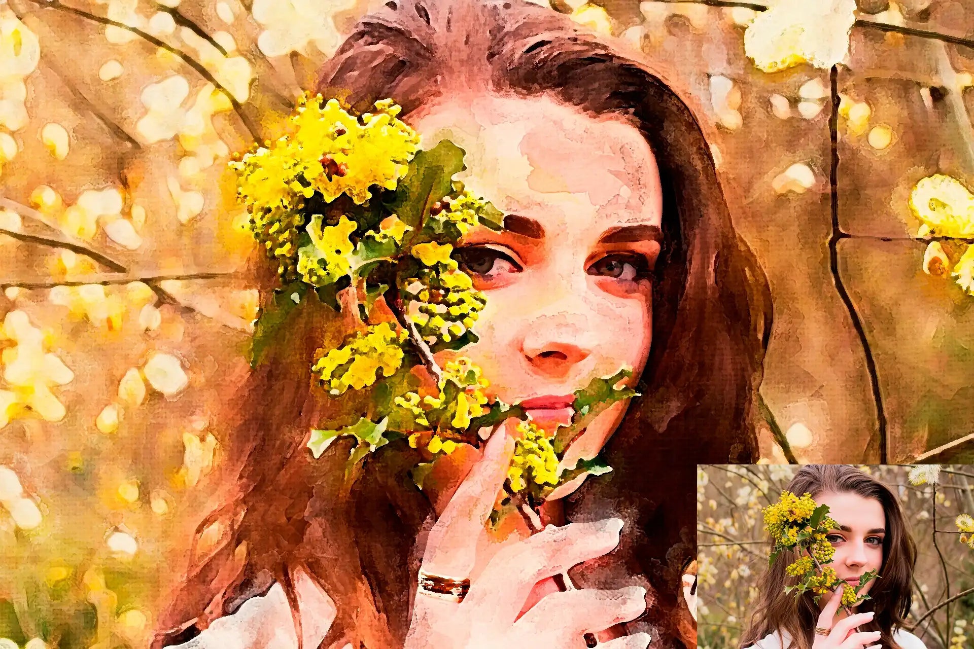 22 Phenomenal Watercolor Photoshop Actions Bundle - Photoboto