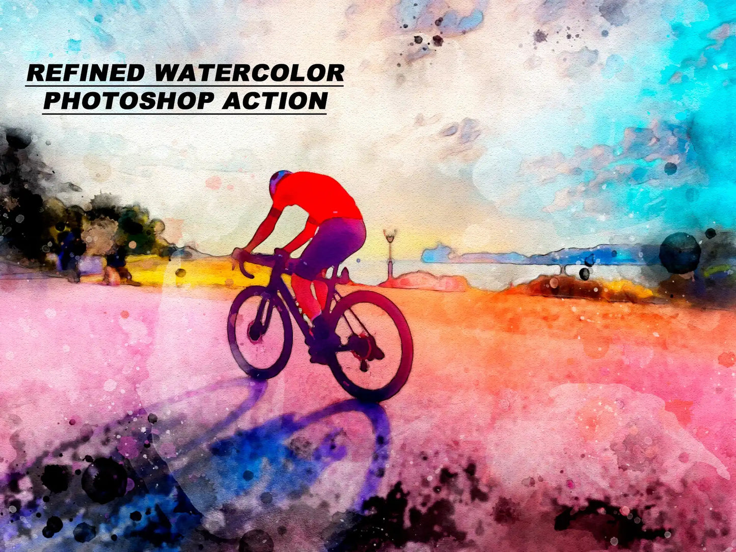 20 Realistic Watercolor Photoshop Actions Bundle - Photoboto