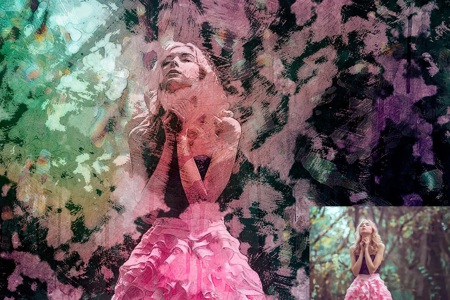 22 Phenomenal Watercolor Photoshop Actions Bundle - Photoboto