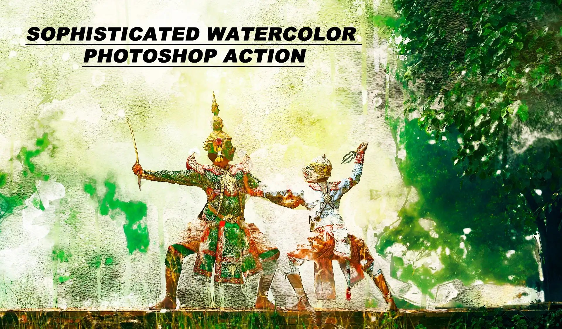 22 Phenomenal Watercolor Photoshop Actions Bundle - Photoboto