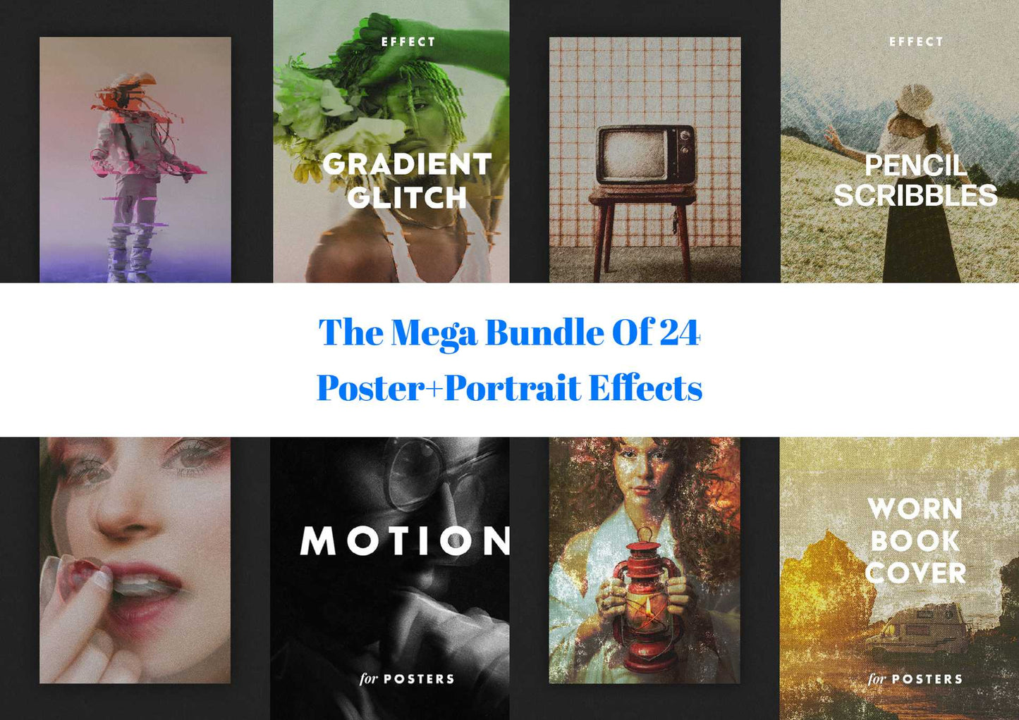 The Mega Bundle Of 24 Poster + Portrait Effects - Photoboto