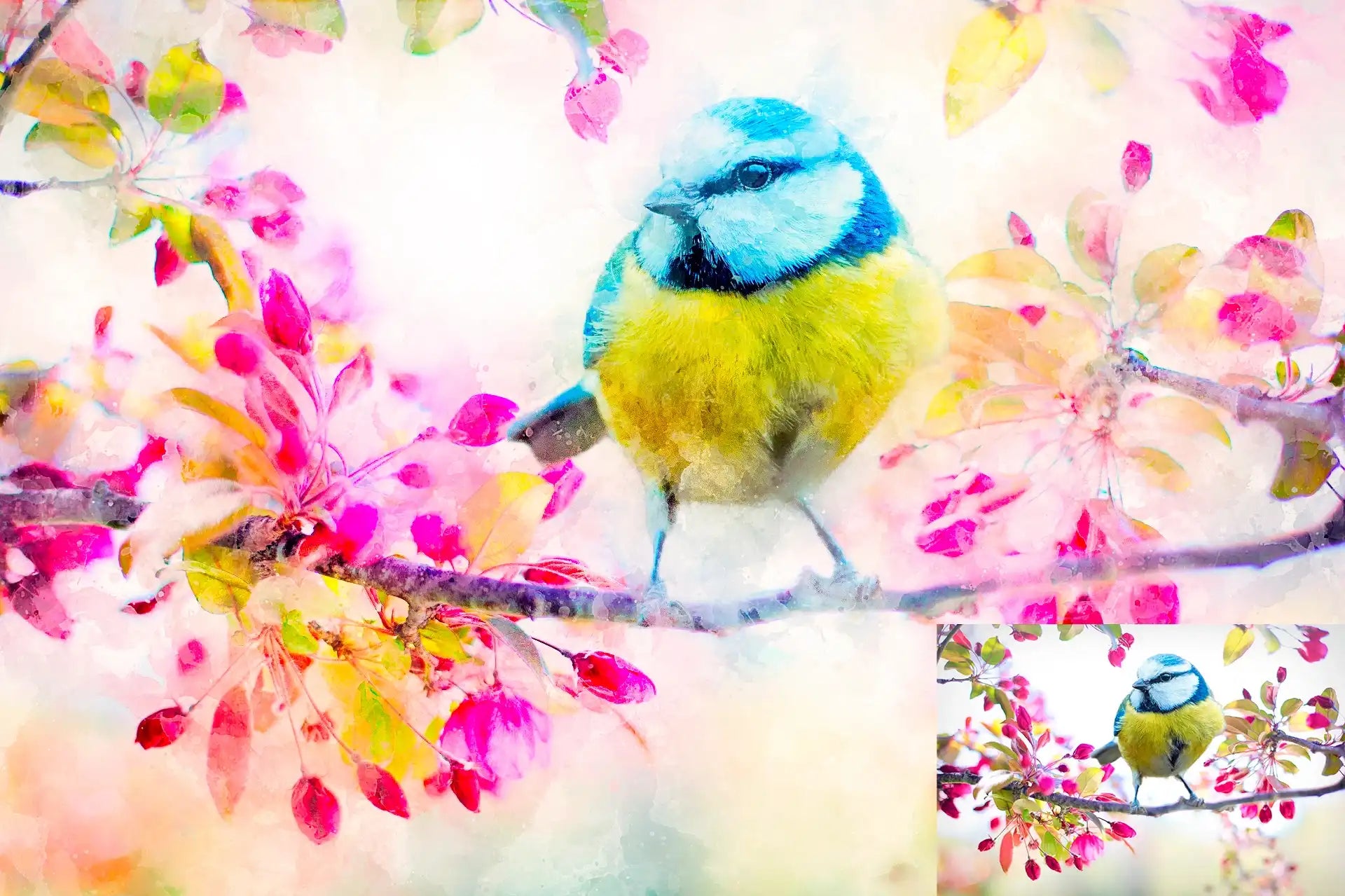 20 Realistic Watercolor Photoshop Actions Bundle - Photoboto