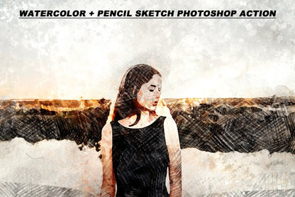20 Realistic Watercolor Photoshop Actions Bundle - Photoboto